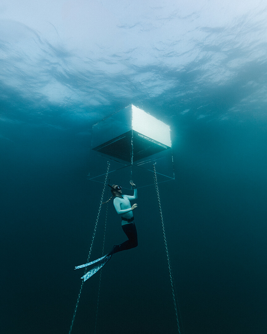 ÉRIDAN AquaFarm - underwater chamber for growing plants beneath the sea surface