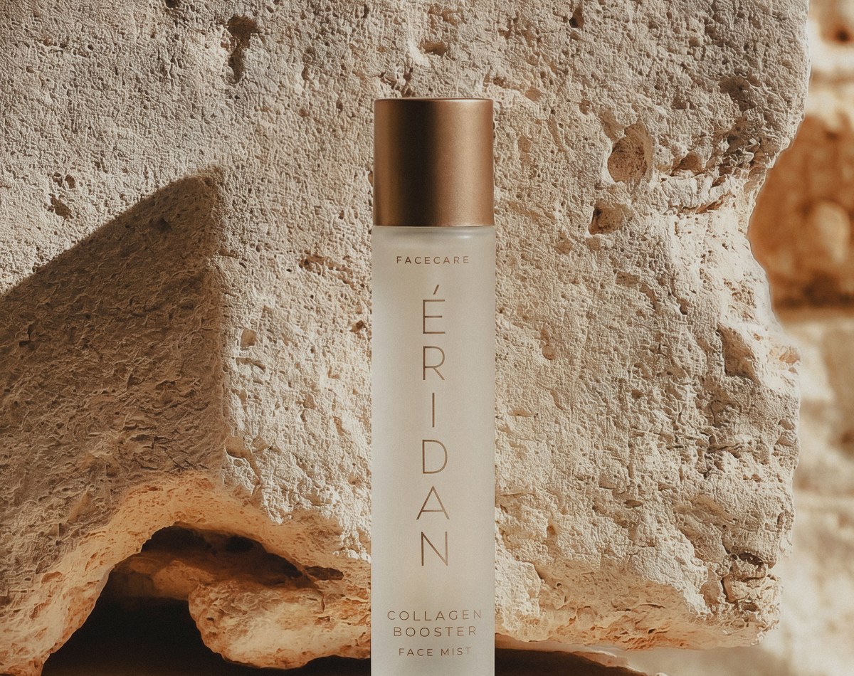 ÉRIDAN Collagen Booster Face Mist bočica na kamenu